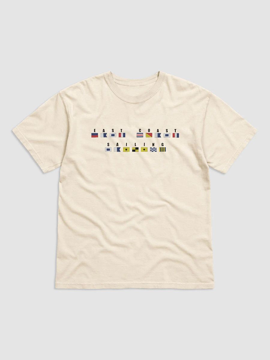 EAST COAST SAILING - FLAG SIGNALS MENS IVORY T SHIRT product image (1)