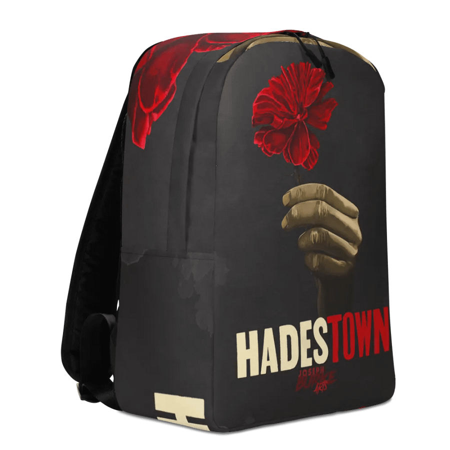 Wait For Me Red Carnation Minimalist Backpack product image (6)