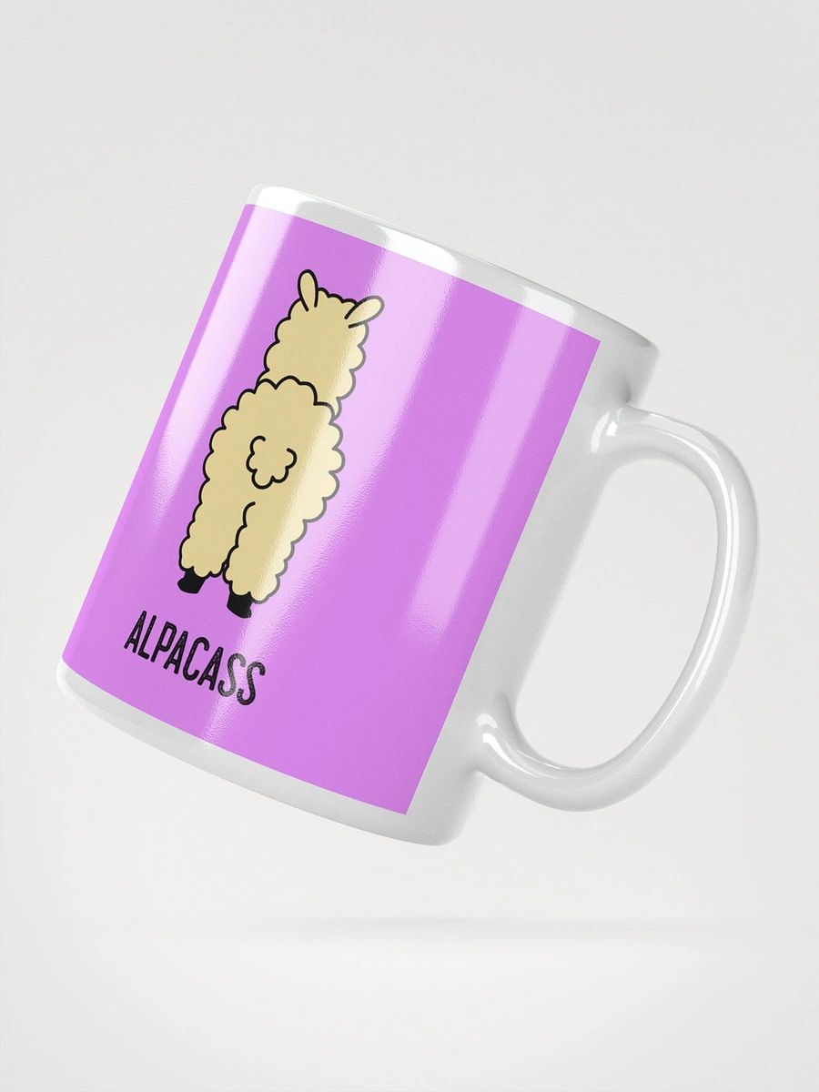 Alpacass Coffee Mug | 11oz & 15oz Variants | Cute Alpaca Face & Cheeky Rear Design | Kiss My Funny Novelty Cup product image (5)