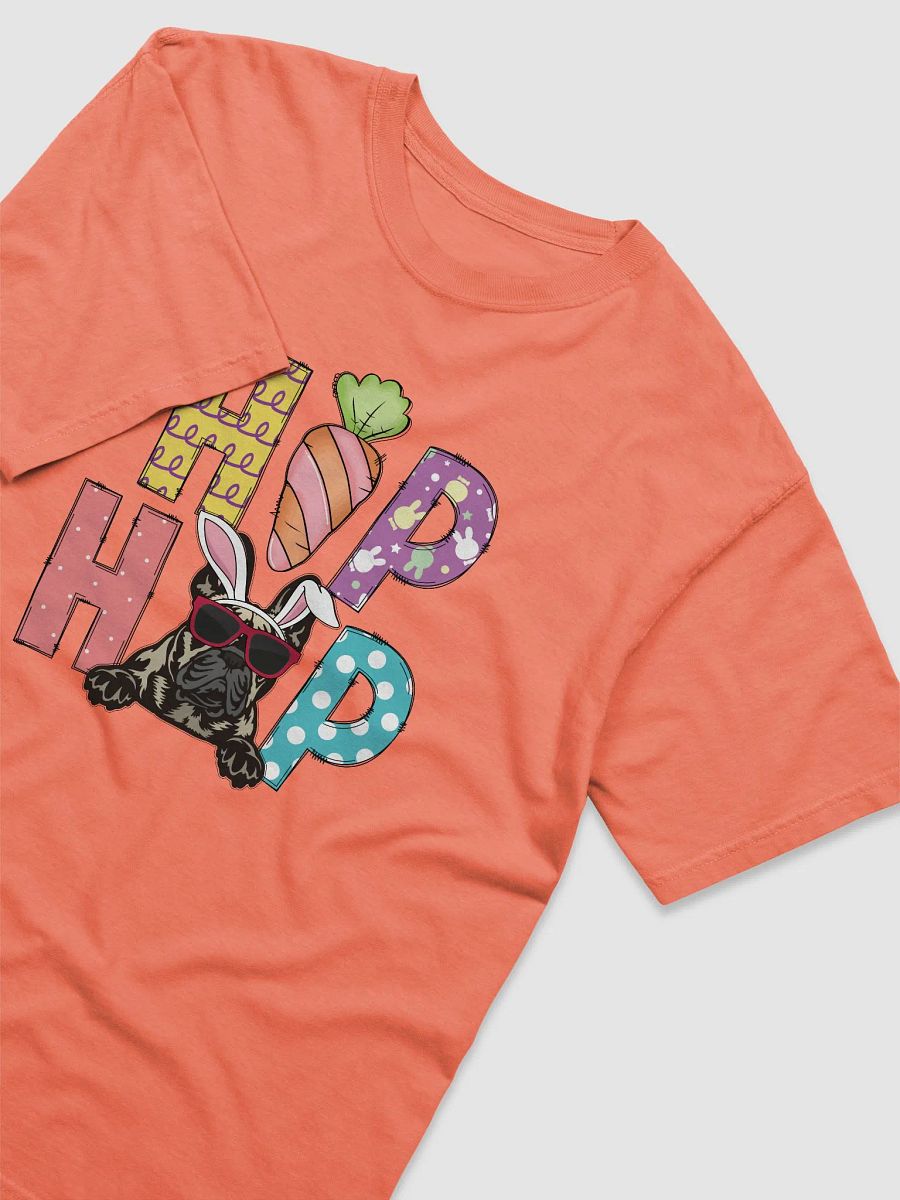 Hip Hop Easter French Bulldog T-Shirt | Cute Easter Day Frenchie Wearing Bunny Ears and Sunglasses T-Shirt product image (25)