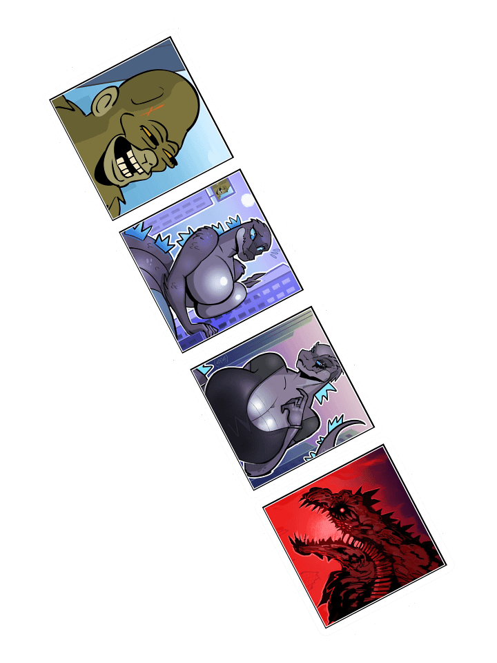 Sexy Kaiju Stickers 02 product image (2)