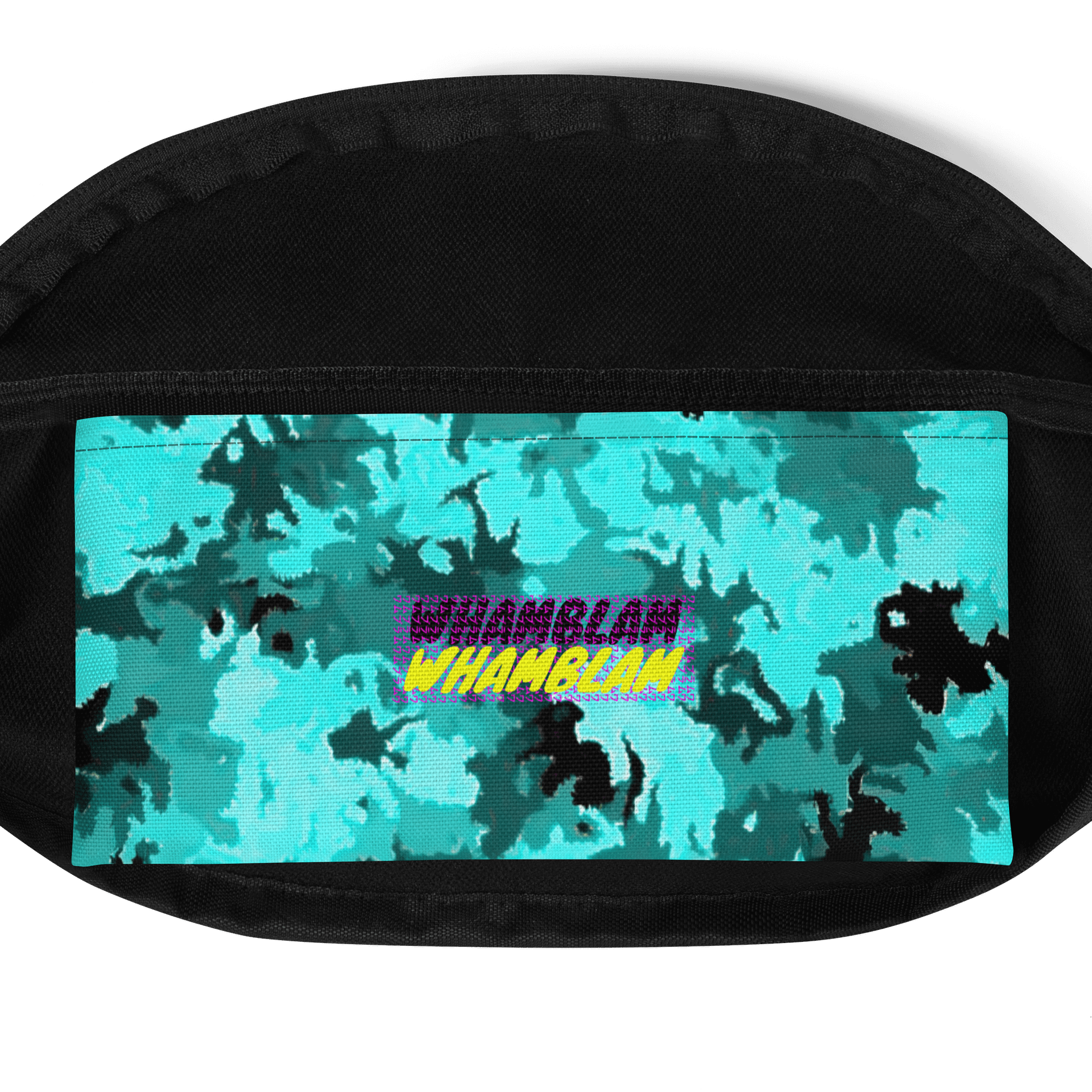 Turquoise Camo All-Over Fanny Pack product image (4)