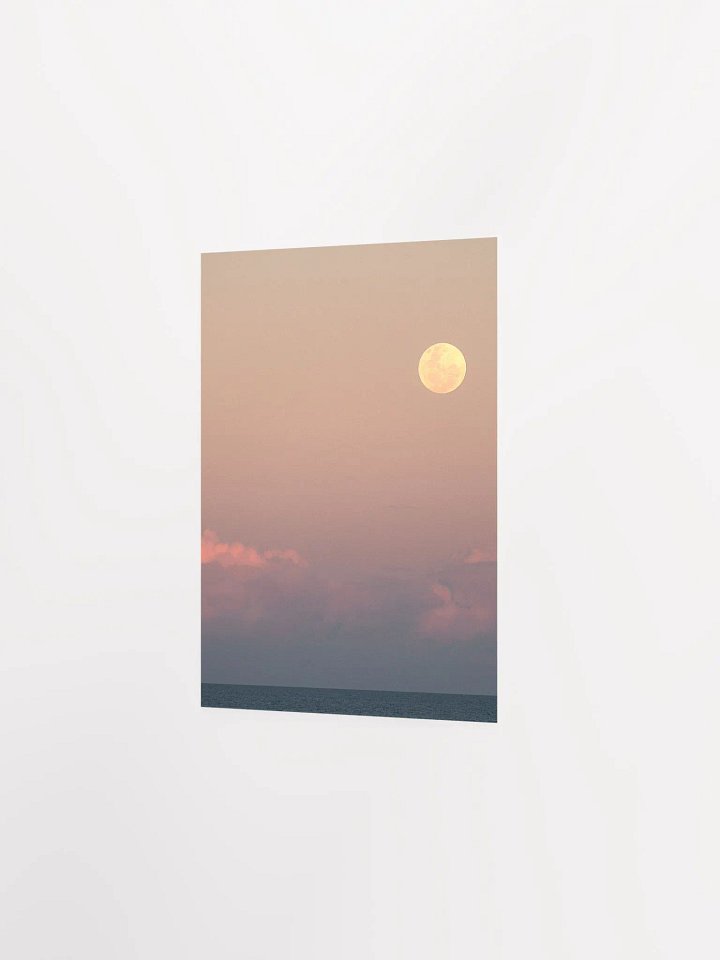 Moonrise and sunset - wall art product image (2)