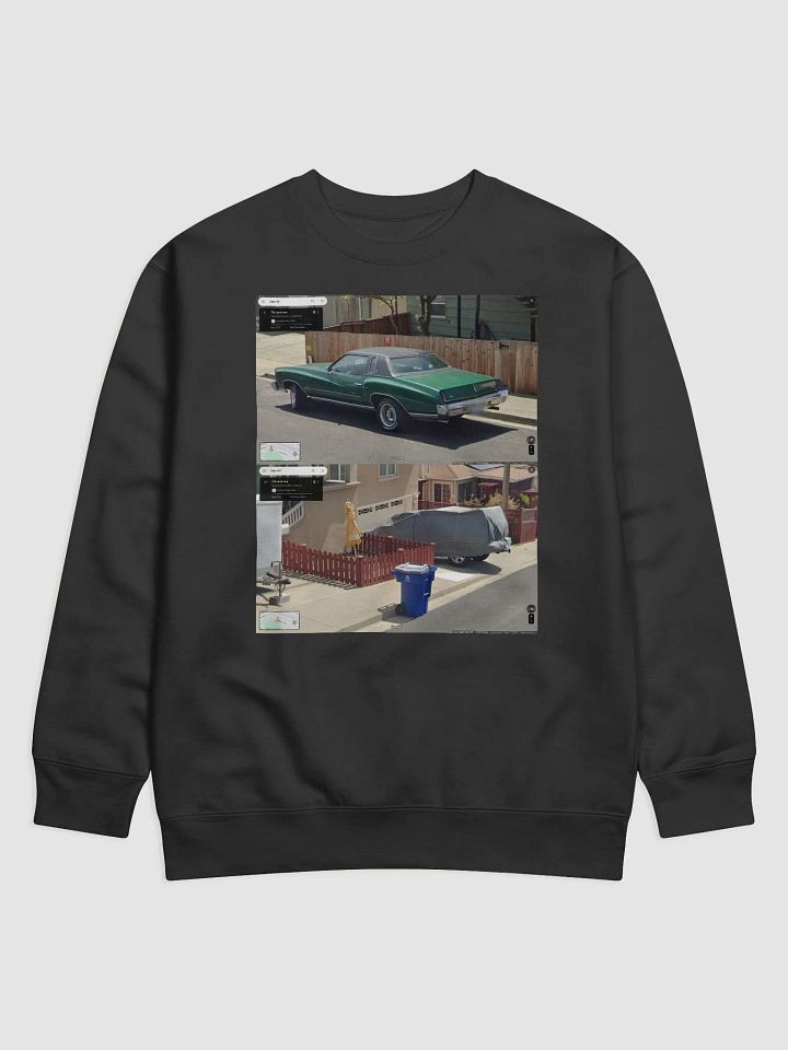 SF Car and Trash Bin Streetview Sweatshirt product image (1)