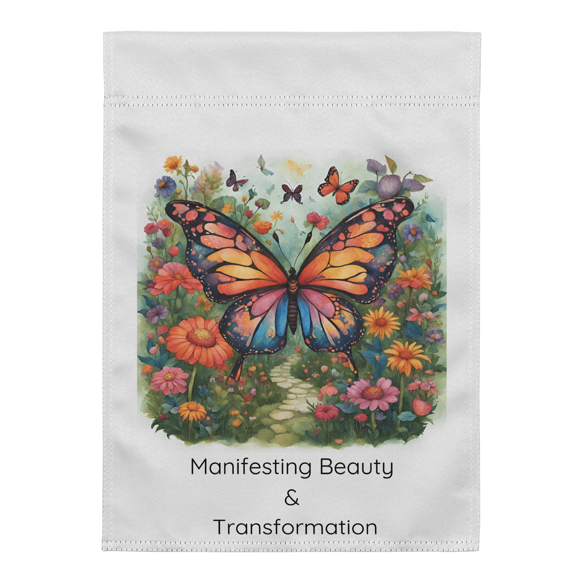 Whimsical Butterfly Garden Flag product image (1)