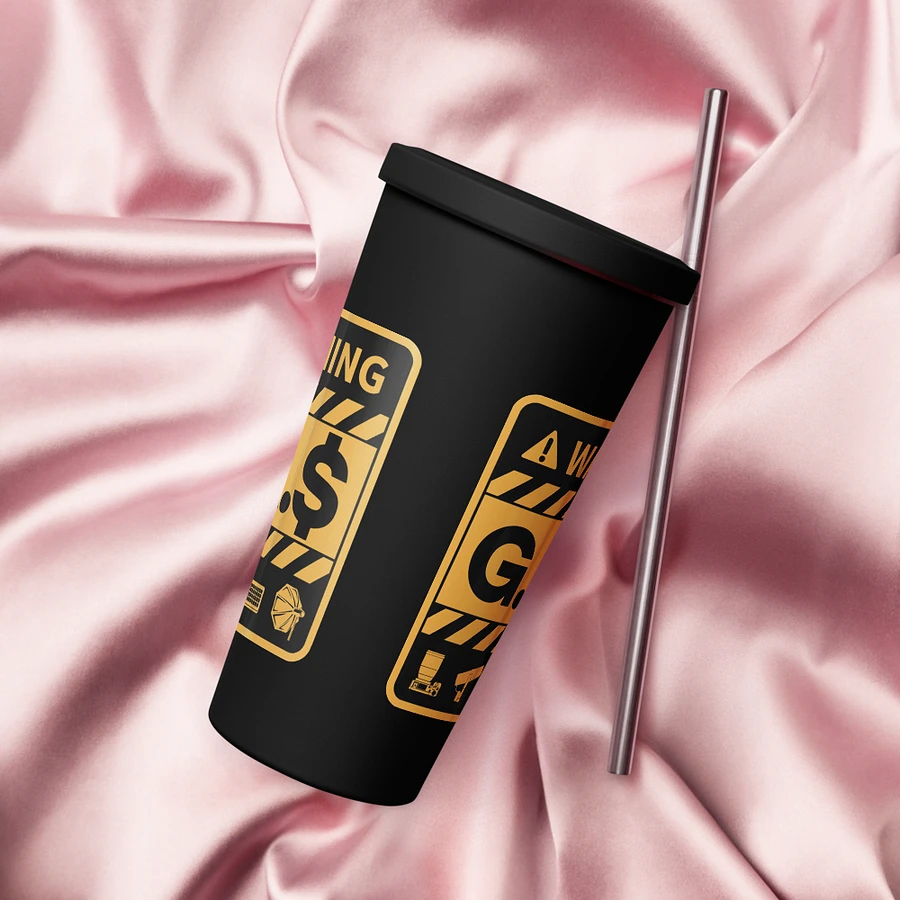 G.A.$. Warning Tumbler With Straw product image (18)