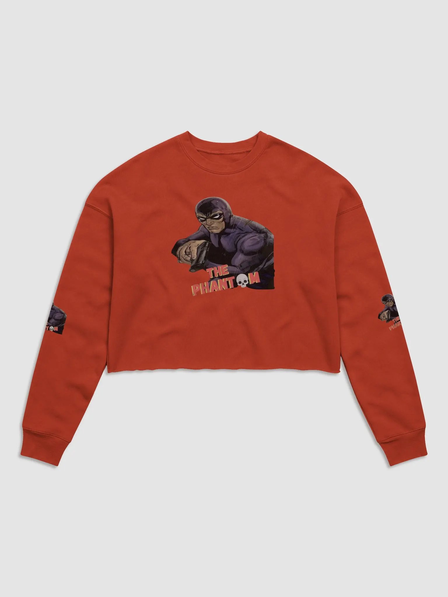 The GHOST WHO WALKS - GUNMAN Comic Style Women's Crop Sweatshirt product image (50)