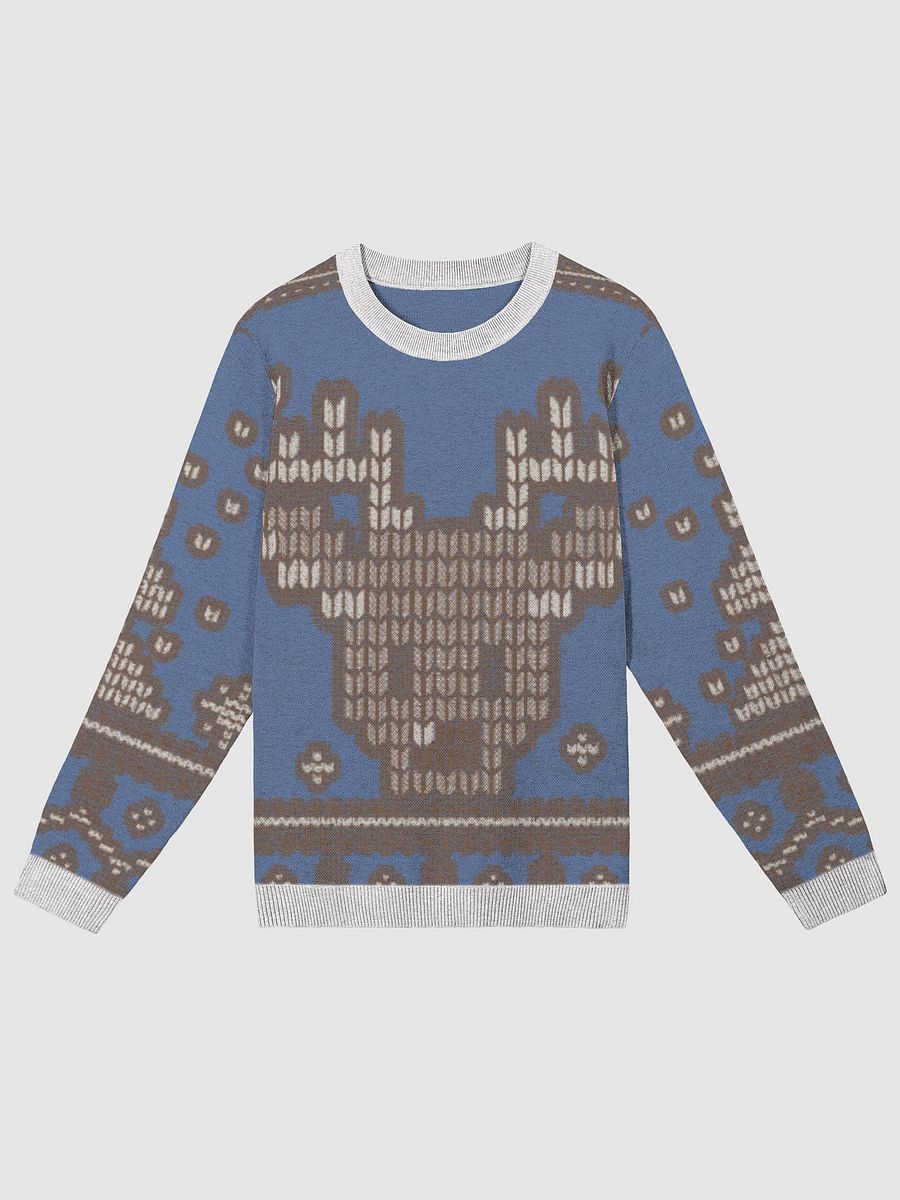 Celestial Blue Reindeer Knit Sweater product image (1)