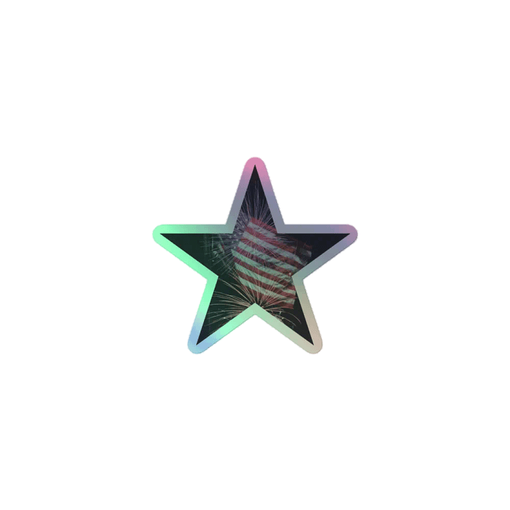 4th July – Star with Flag and Fireworks product image (1)