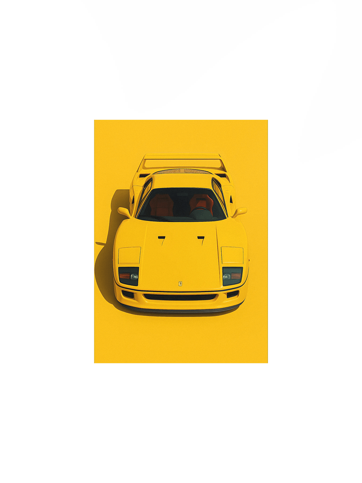 Sleek F40 Matte Poster product image (1)