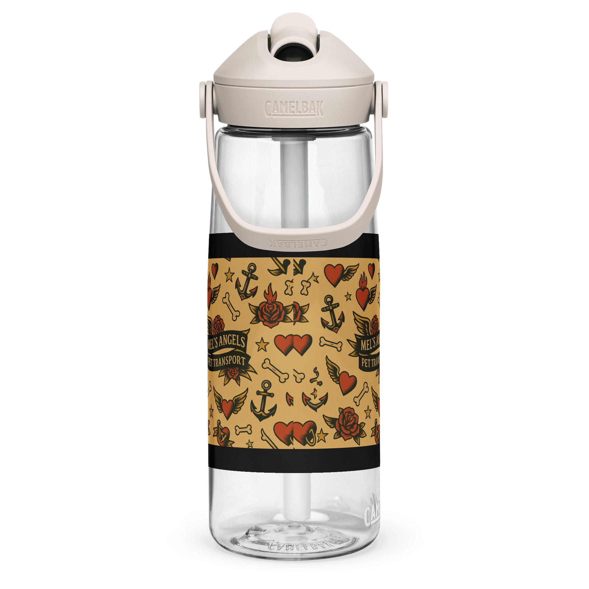 Mel’s Angels Pit Stop Tattoo Style CamelBak Water Bottle – Vintage Rockabilly Travel Gear product image (5)