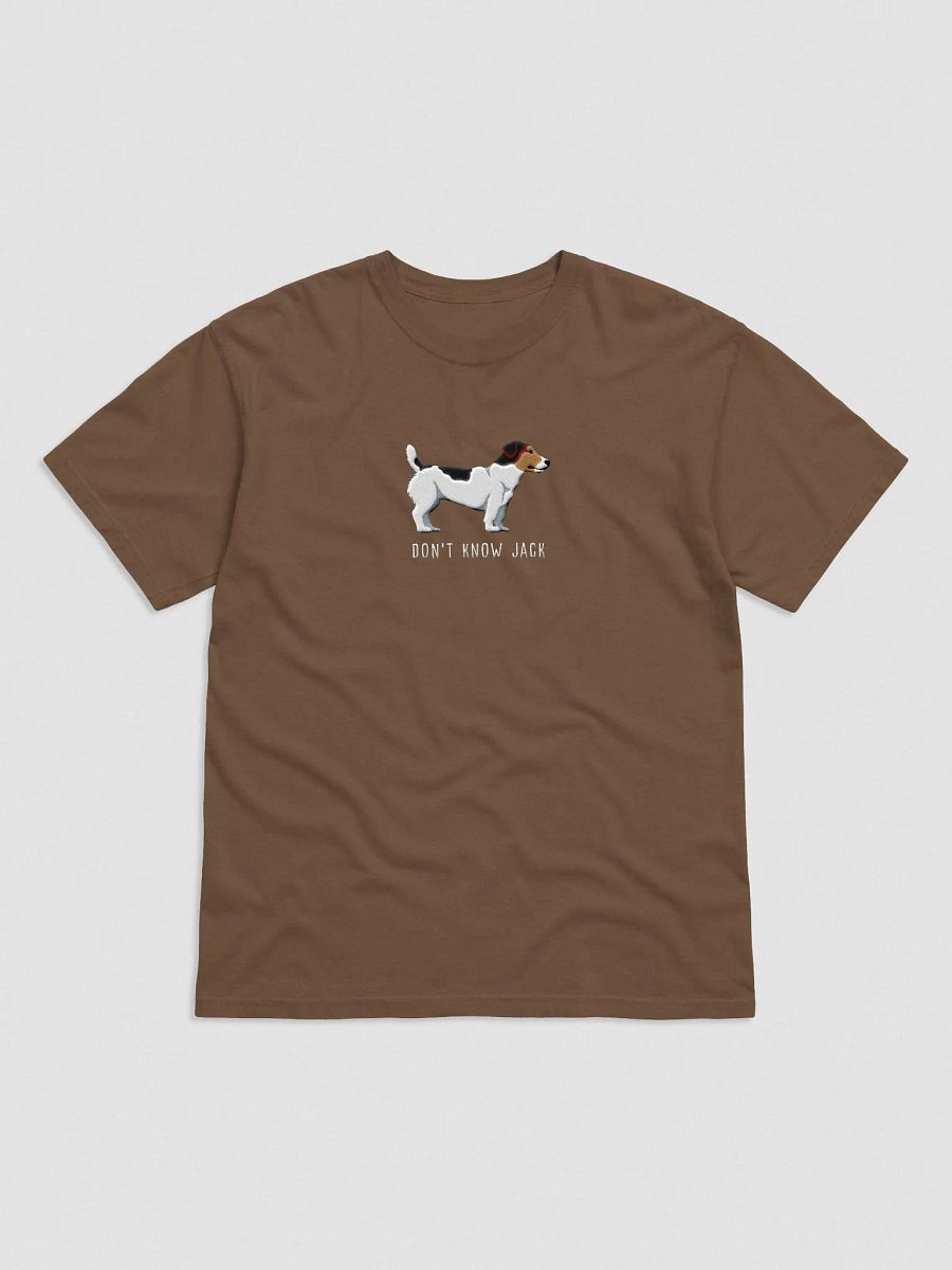 Don't Know Jack T-Shirt(Embroidered) of a Jack Russell Terrier(Tricolor) product image (4)
