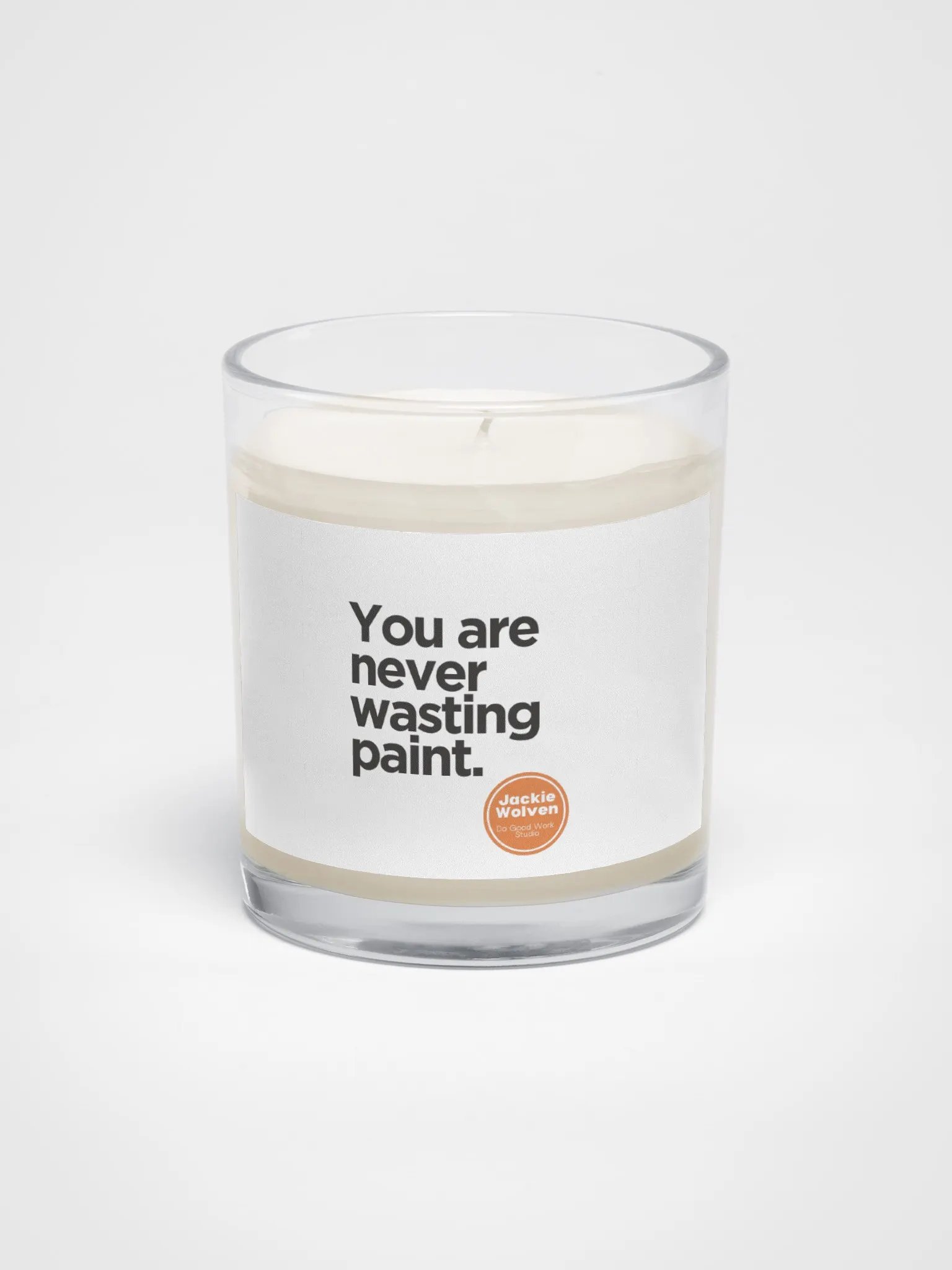 "You Are Never Wasting Paint" Soy Wax Candle product image (1)