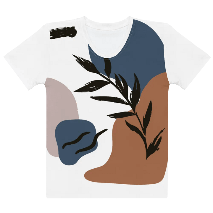 Hand-Drawn Flat Design Flower Outline Unisex T-Shirt DT004 product image (2)