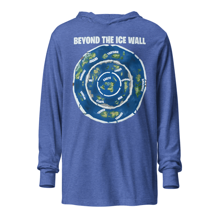 Unisex Hooded Tee Beyond the Ice Wall Map product image (21)