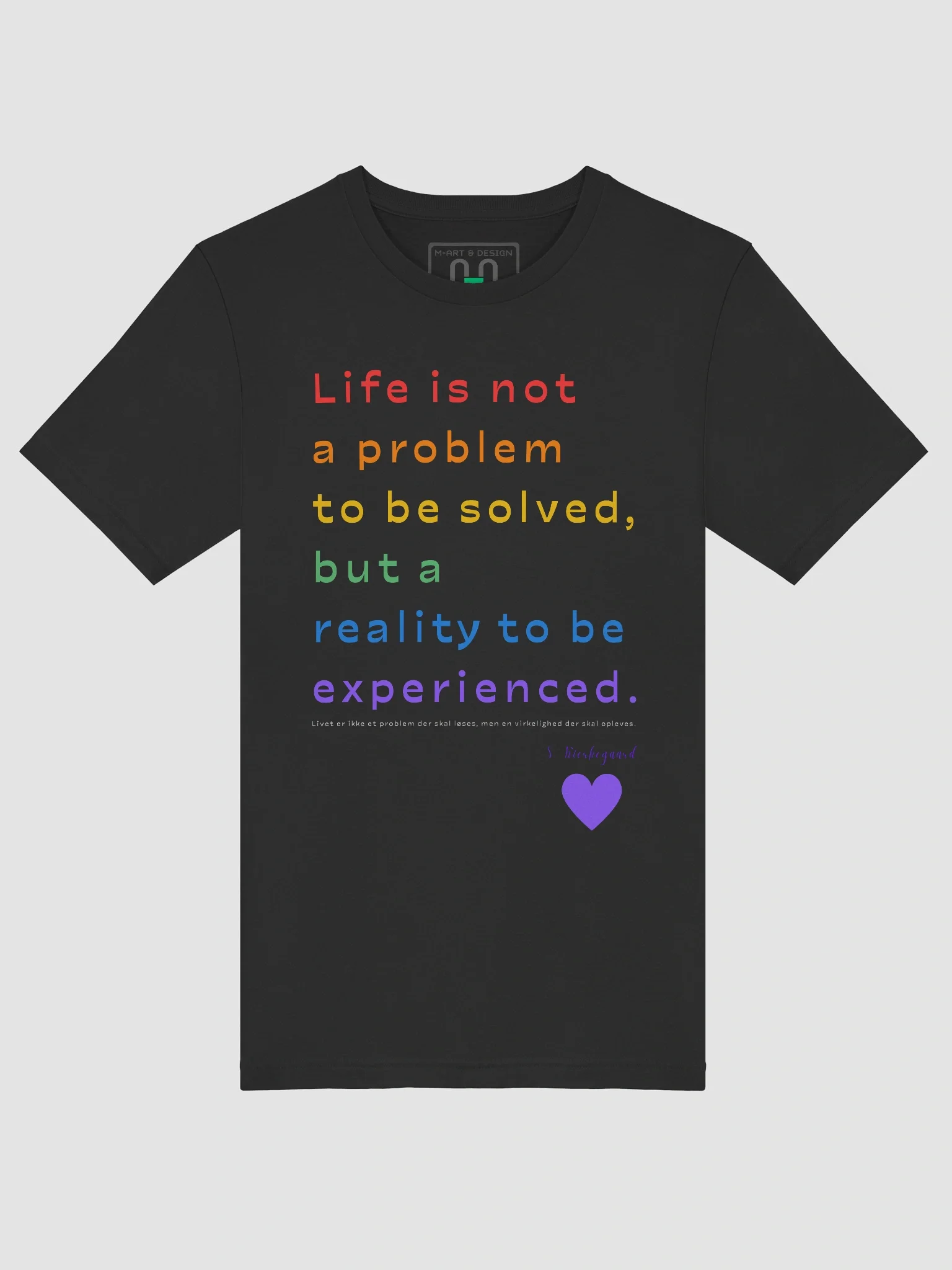 Embrace the Experience – Kierkegaard's Wisdom on Life - Bella+Canvas Supersoft T-Shirt product image (5)