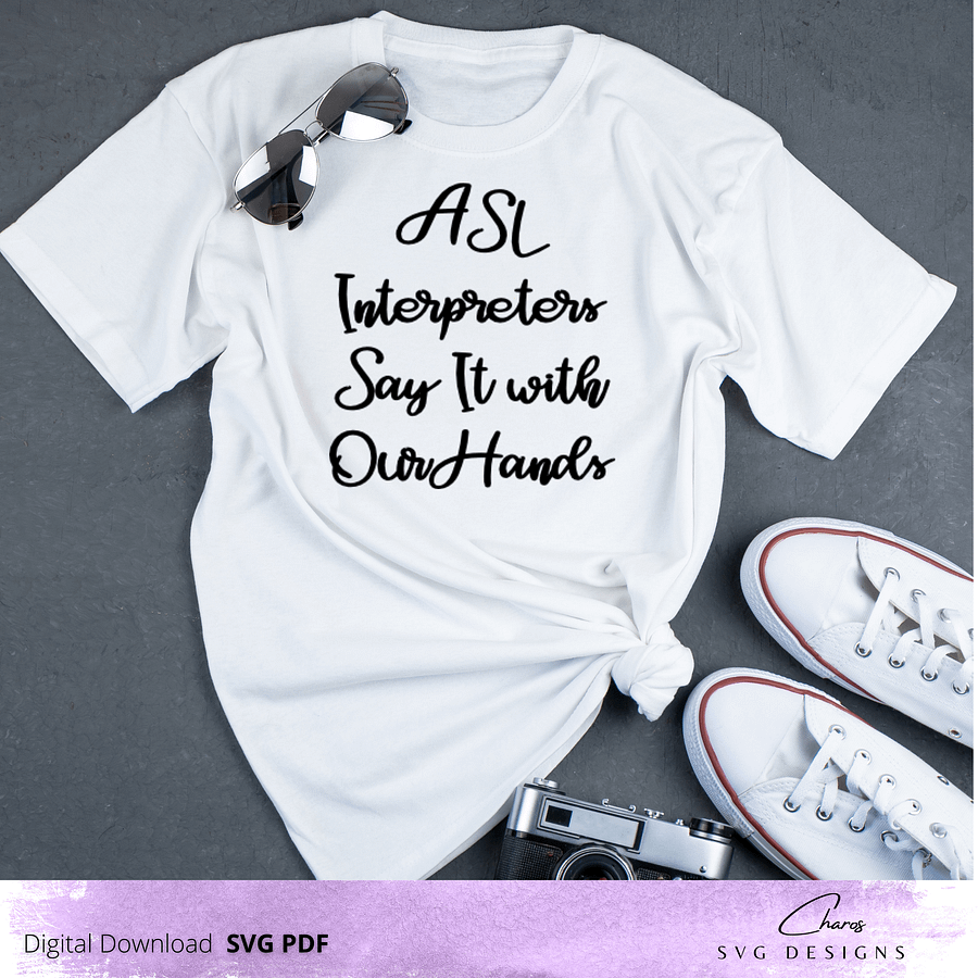 ASL Interpreters Say It With Our Hands - SVG product image (2)