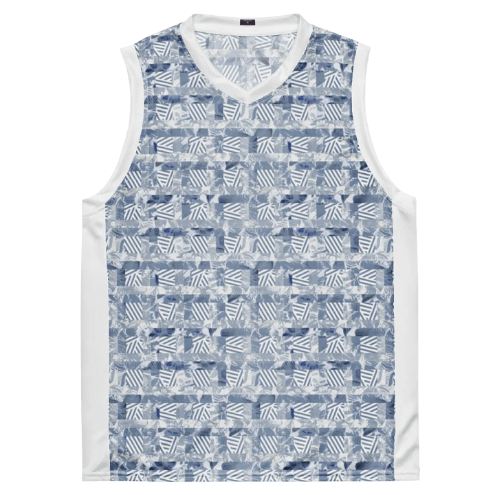 Blue Rainforest | Recycled Unisex Basketball Jersey product image (2)