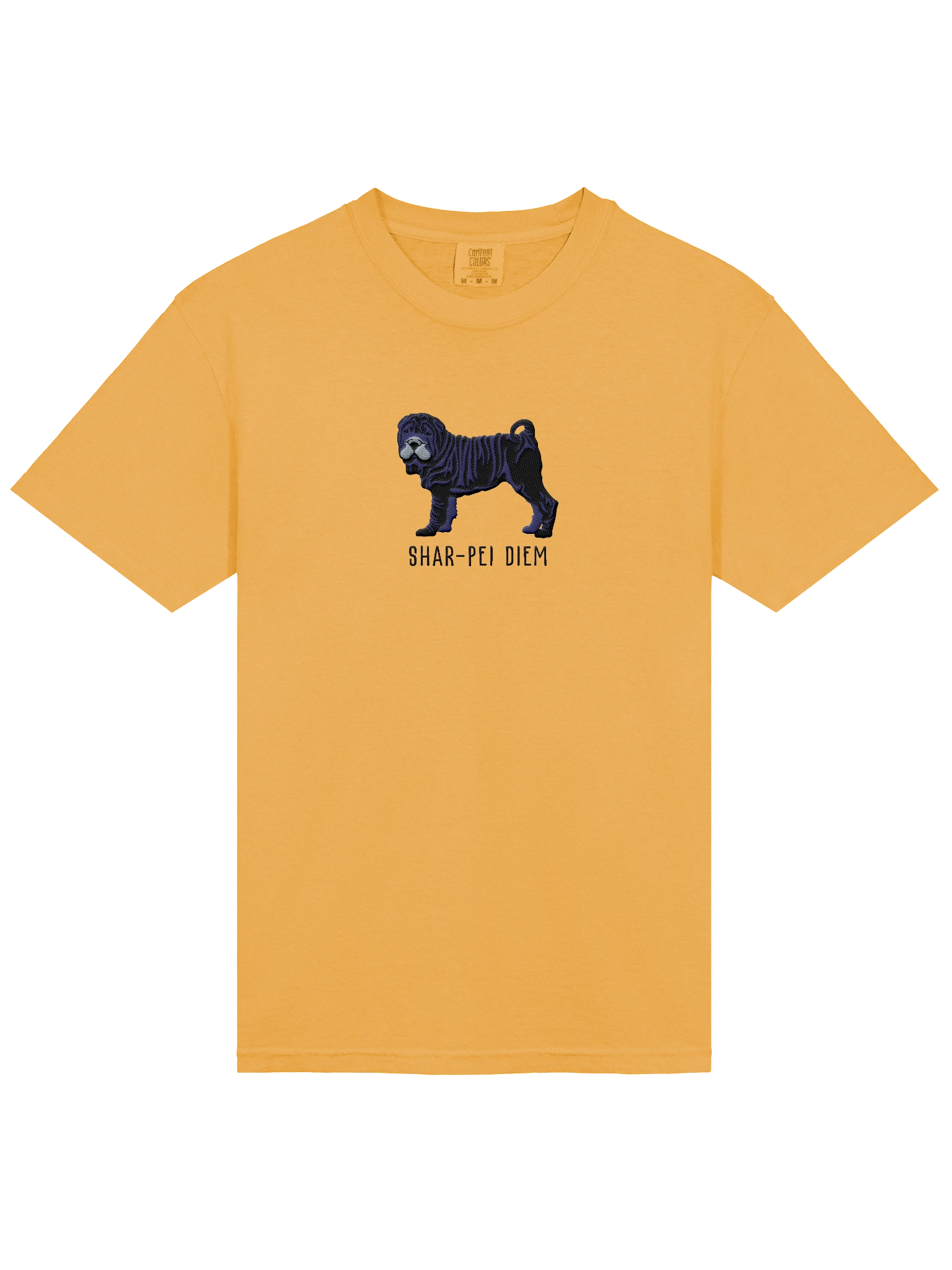 Shar-Pei Diem T-Shirt(Embroidered) of a Chinese Shar-Pei(Black) product image (23)