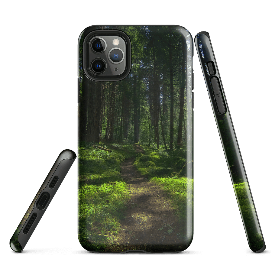 Lower Dungeness Trail Timber sun lighting Tough iPhone® Case product image (1)