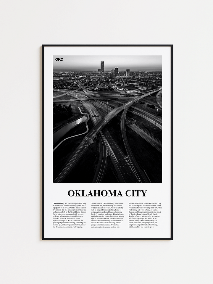 Oklahoma City 02 Newspaper Poster product image (1)