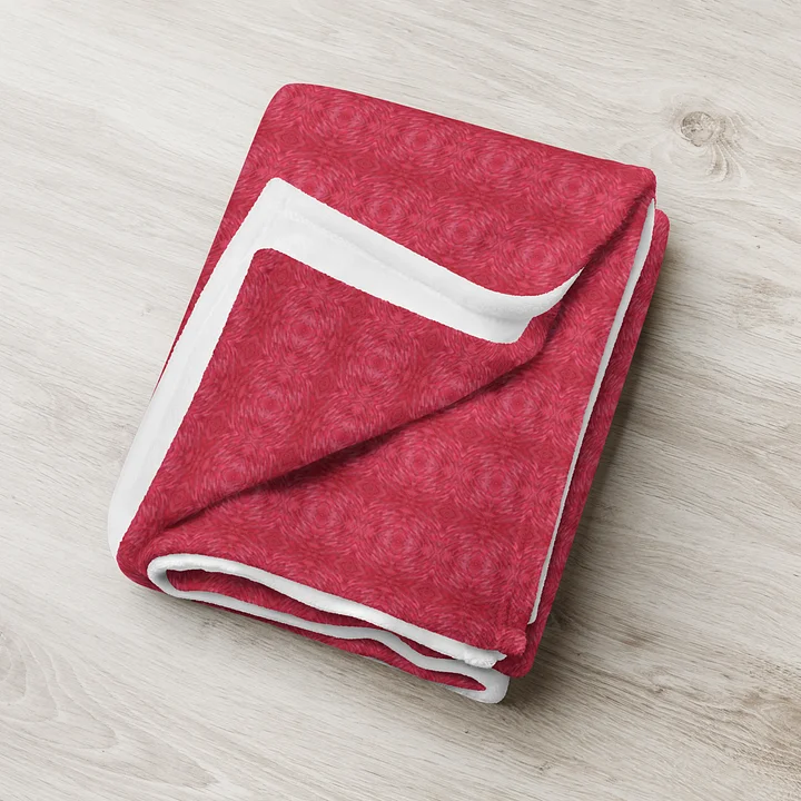 Crimson Frost – Throw Blanket product image (1)
