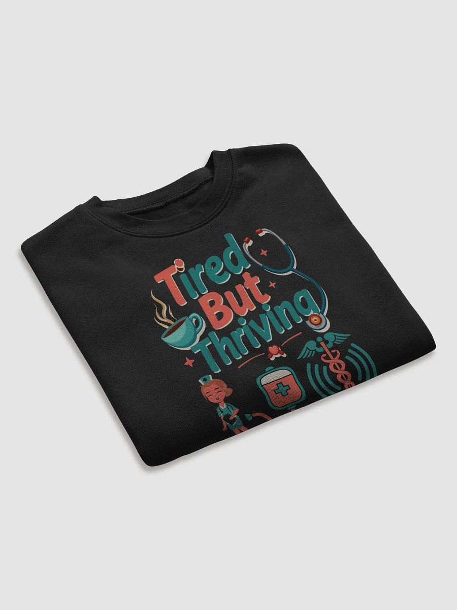 Tired But Thriving Fleece Crop Sweatshirt product image (20)