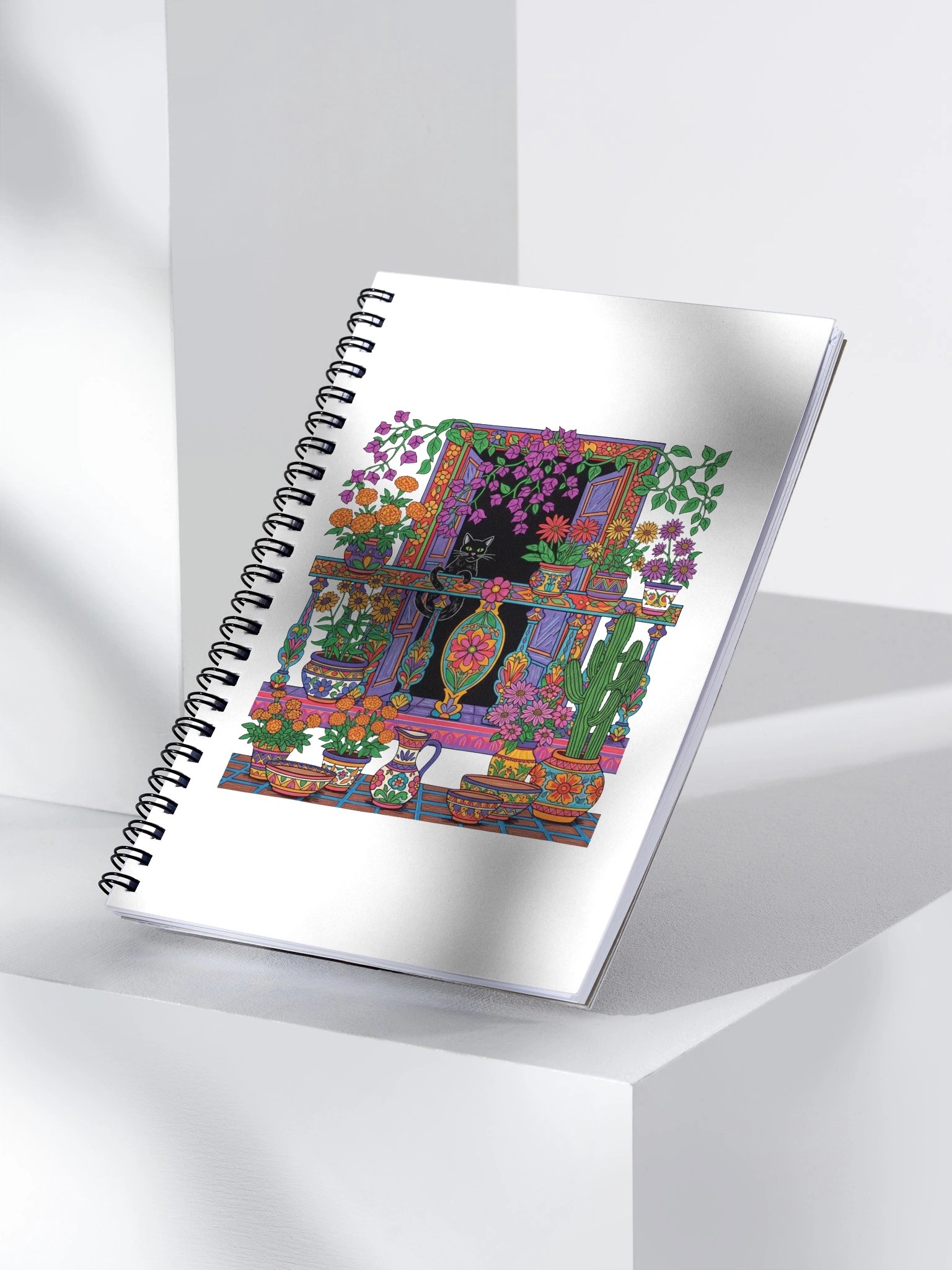 Whimsical Window Garden Spiral Notebook product image (3)