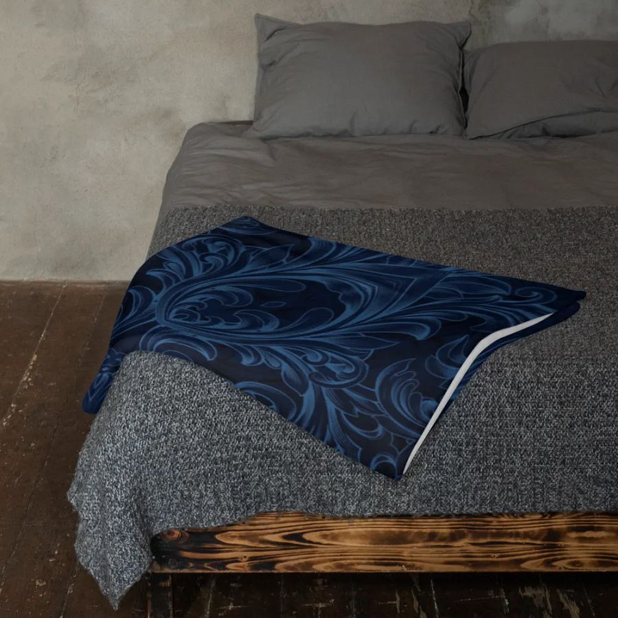 Blue Kaleidoscope Throw Blanket product image (23)