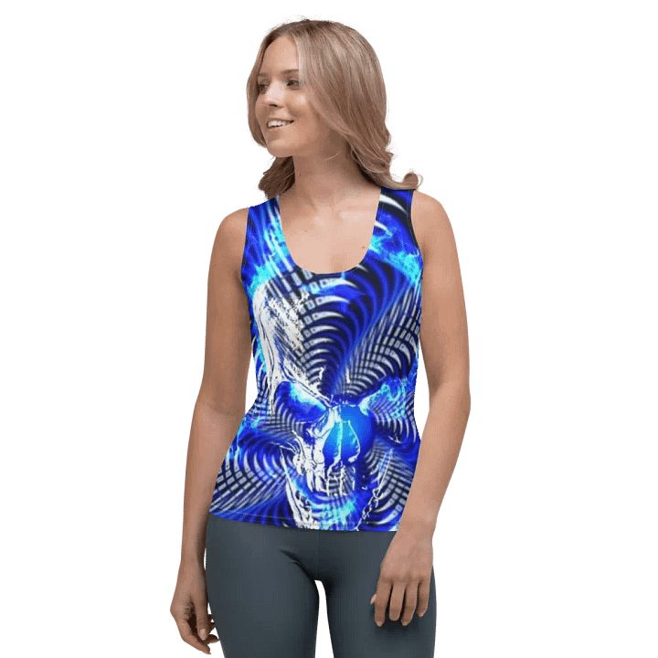 Neon Skull Symmetry Women's Tank Top product image (1)