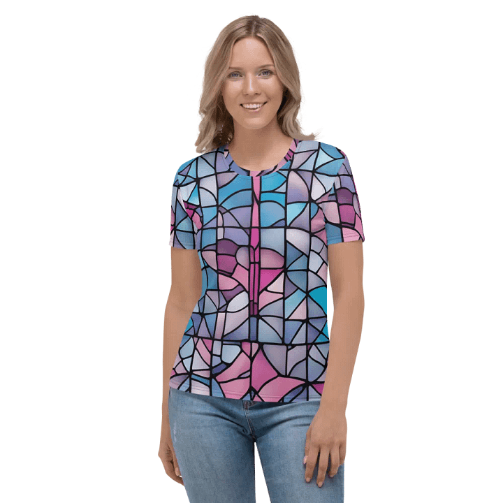 Symmetrical Stained Glass Dreams Women's T-Shirt product image (2)