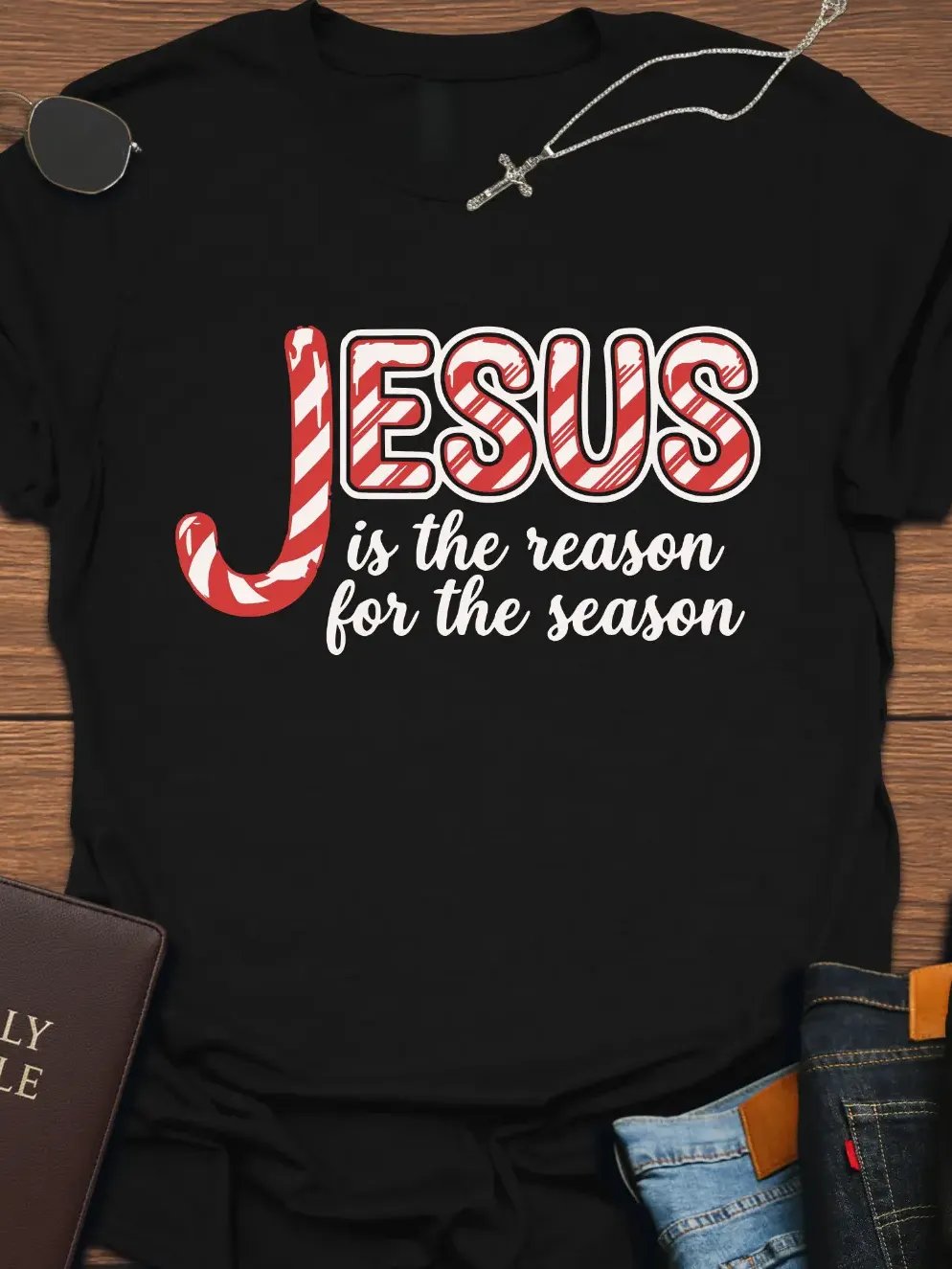 Jesus Is The Reason Christmas T-Shirt product image (3)