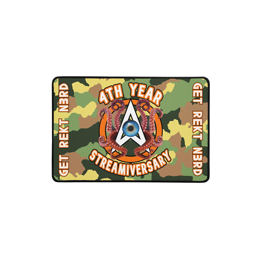 (Limited Edition) 4th Streamiversary 'OA-Cthulhu' Logo Desk Mat - *Camo Theme* product image (1)
