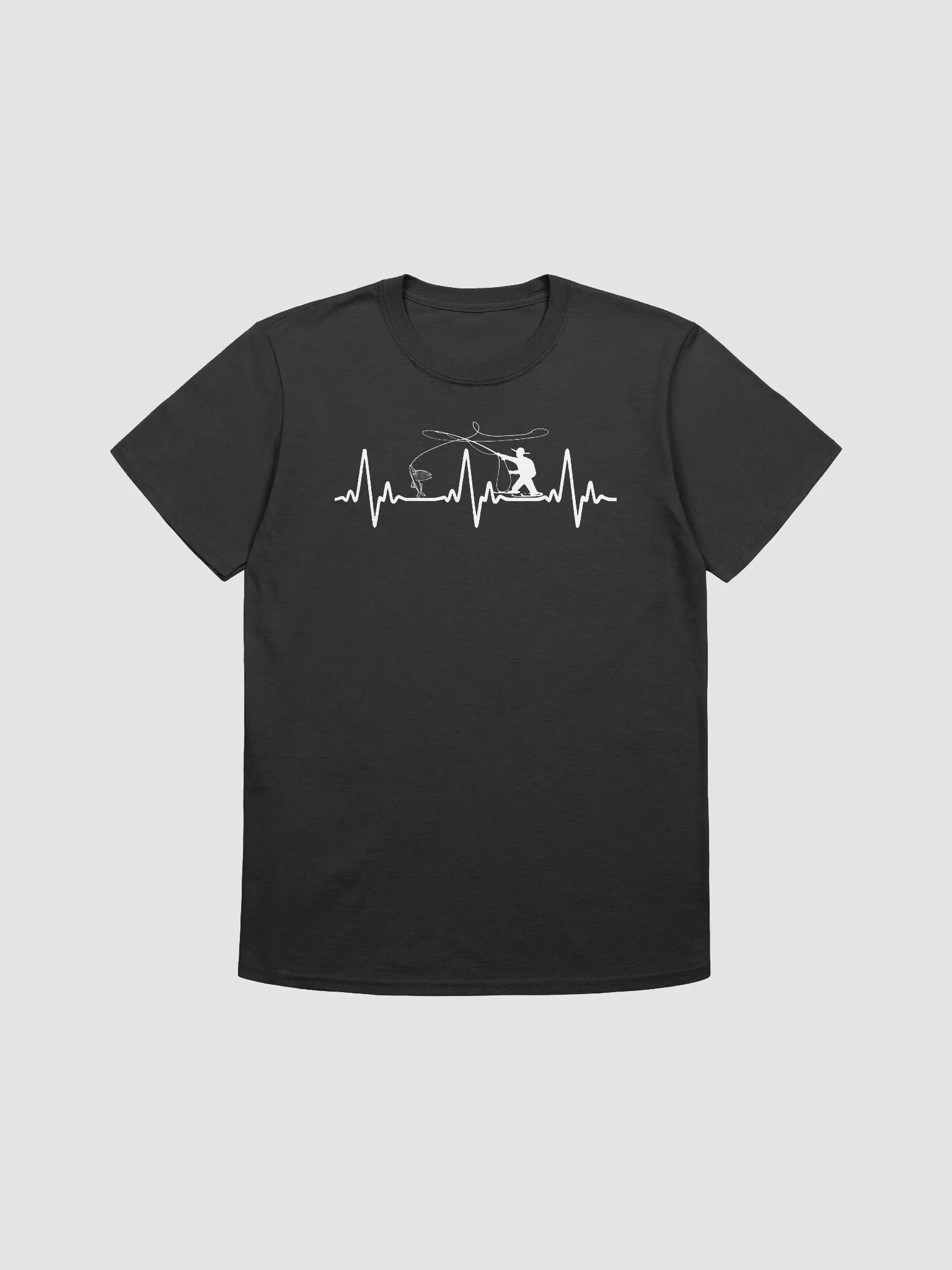 Fly Fishing Heartbeat Gildan 64000 Unisex Tshirt product image (2)