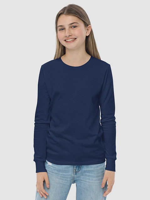 Photo showing Bella+Canvas Youth Long Sleeve T-Shirt