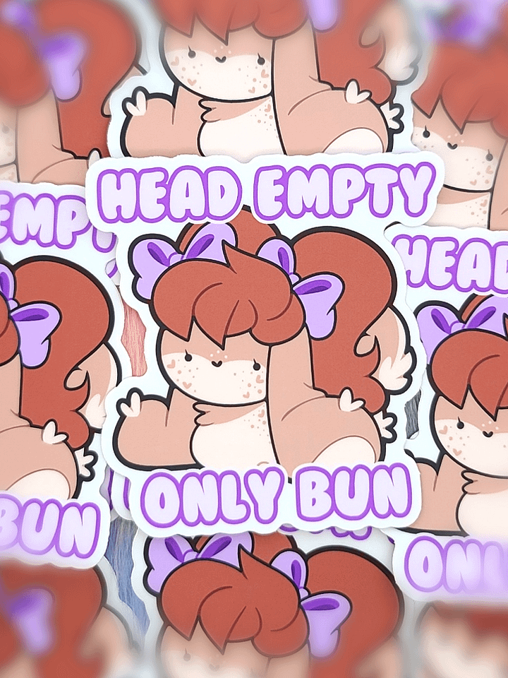 Head Empty Only Bun | Sticker product image (1)