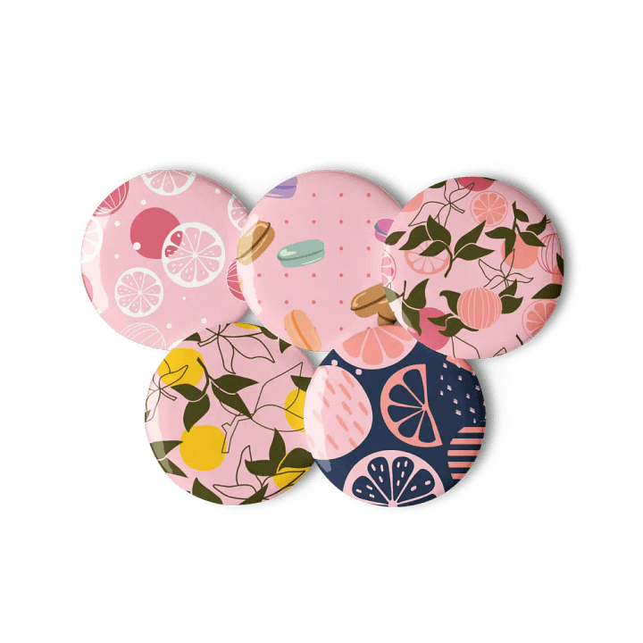 Citrus Slice Galore Pin Button Set product image (3)