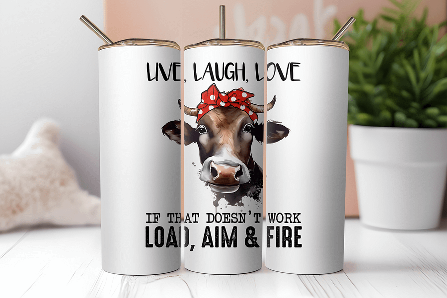 Moo-luscious Stainless Steel Tumbler product image (2)