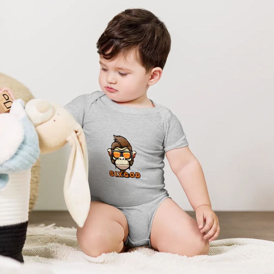 SIX GOD Monkey Madness Baby Onesie product image (44)