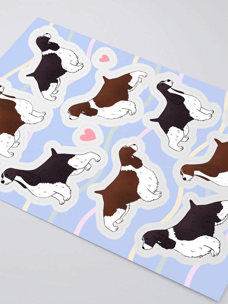 English Springer Spaniel Love - Kiss Cut Sticker Sheet product image (3)