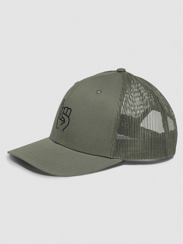 Pinkies Up Trucker Hat Black Embroider product image (11)
