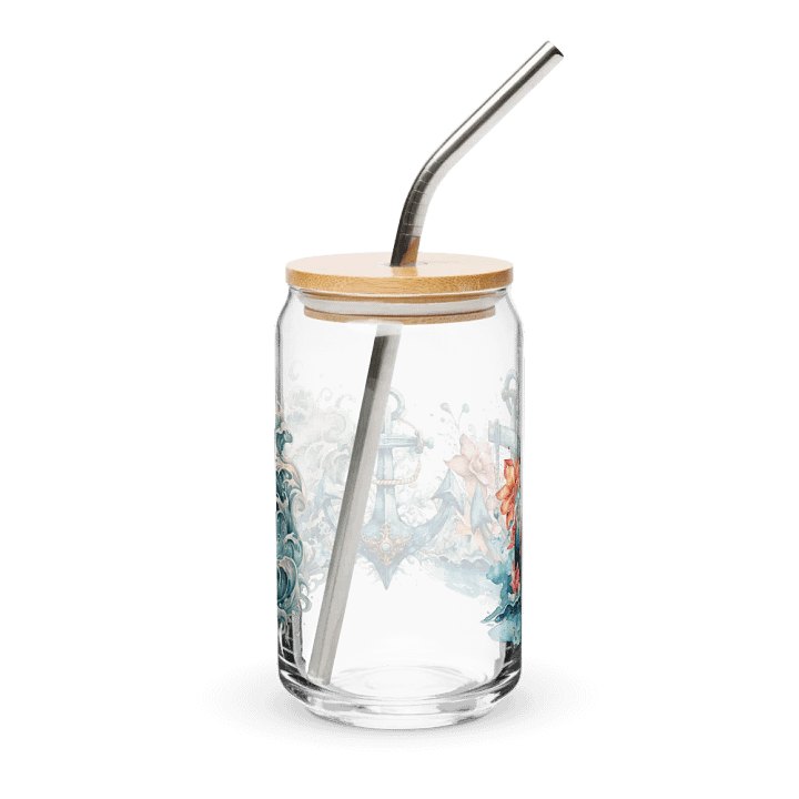 Anchors x3 Glass Can Sipper product image (2)
