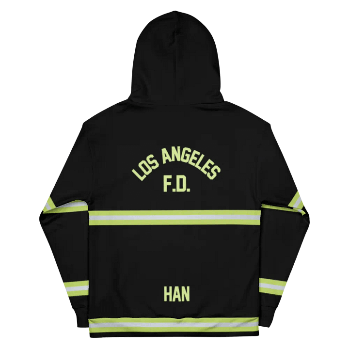Firefighter Mr. April • All-Over Print Hoodie product image (1)