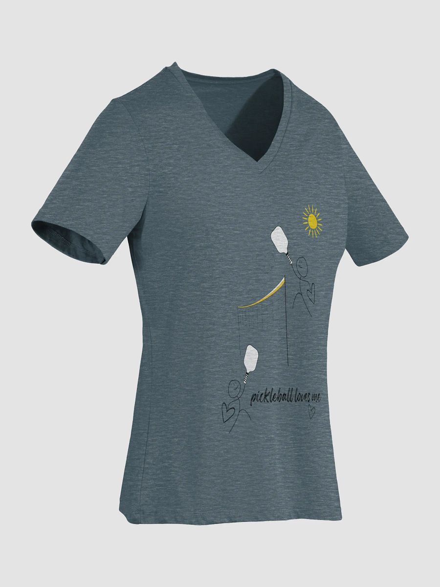 Pickleball Loves Me Women's V-Neck Tee product image (2)