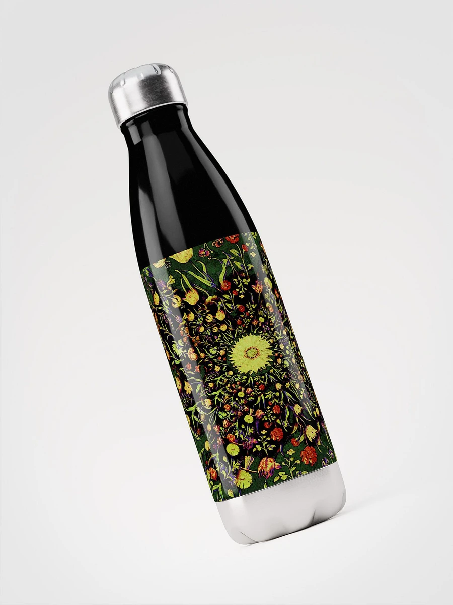 Medieval Flowers on Green Stainless Steel Water Bottle product image (3)