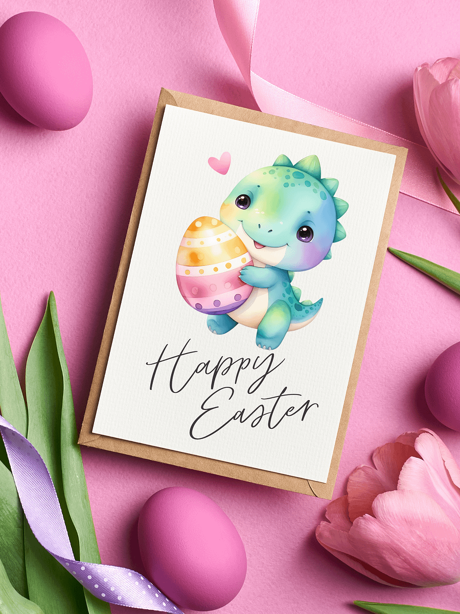 45+ Easter Egg Dinosaur Clipart Bundle product image (4)