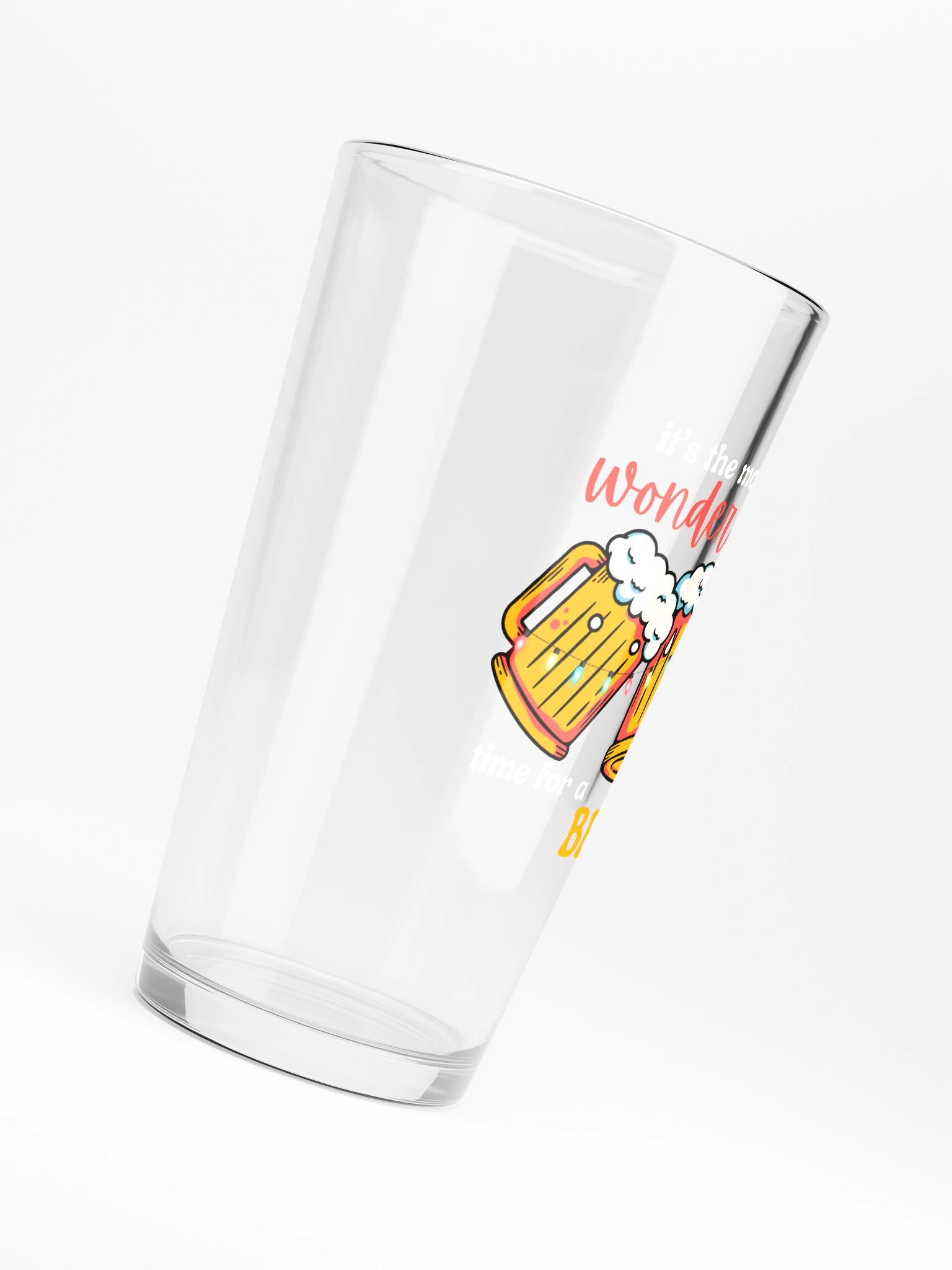 It's the Most Wonderful Time Pint Glass product image (6)