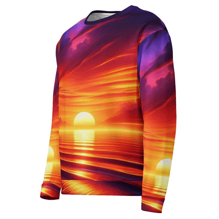 Tropical Sunset All-Over Print Sweatshirt | AI Design product image (1)