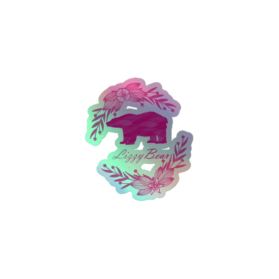 LizzyBear Holographic Sticker product image (1)