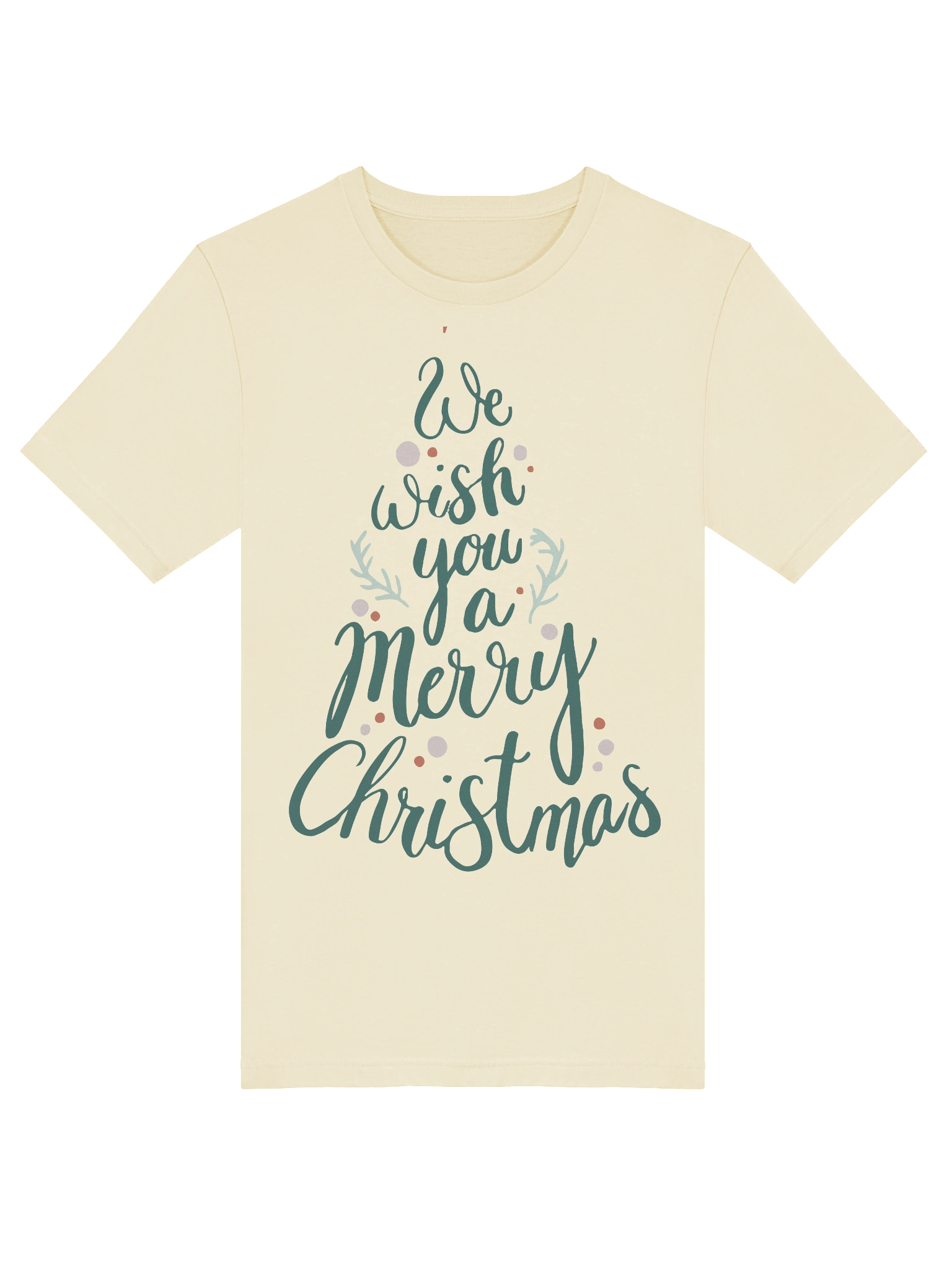 Wish You Merry Christmas Script Tree T-Shirt product image (65)